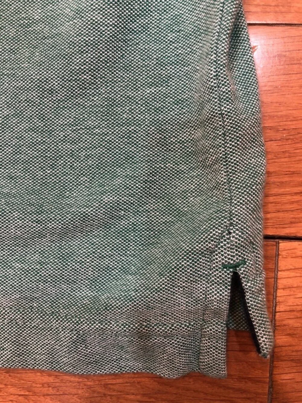 Banana Republic Organic Cotton Pique Green Short Sleeve Polo Size XL
